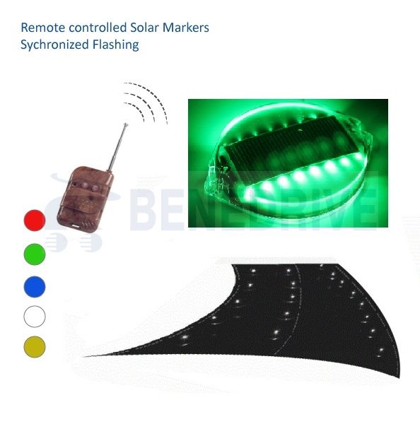 SRS0318-R remote controlled solar road markers light 1
